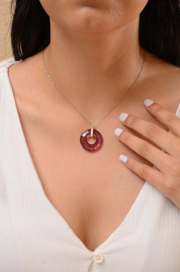 Swarovski Taşlı 925 Ayar Gümüş Kolye